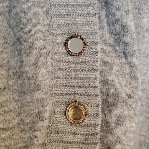 Tory Burch Giselle Rib Trim Mock Neck Sweatshirt Size M - Picture 5 of 9